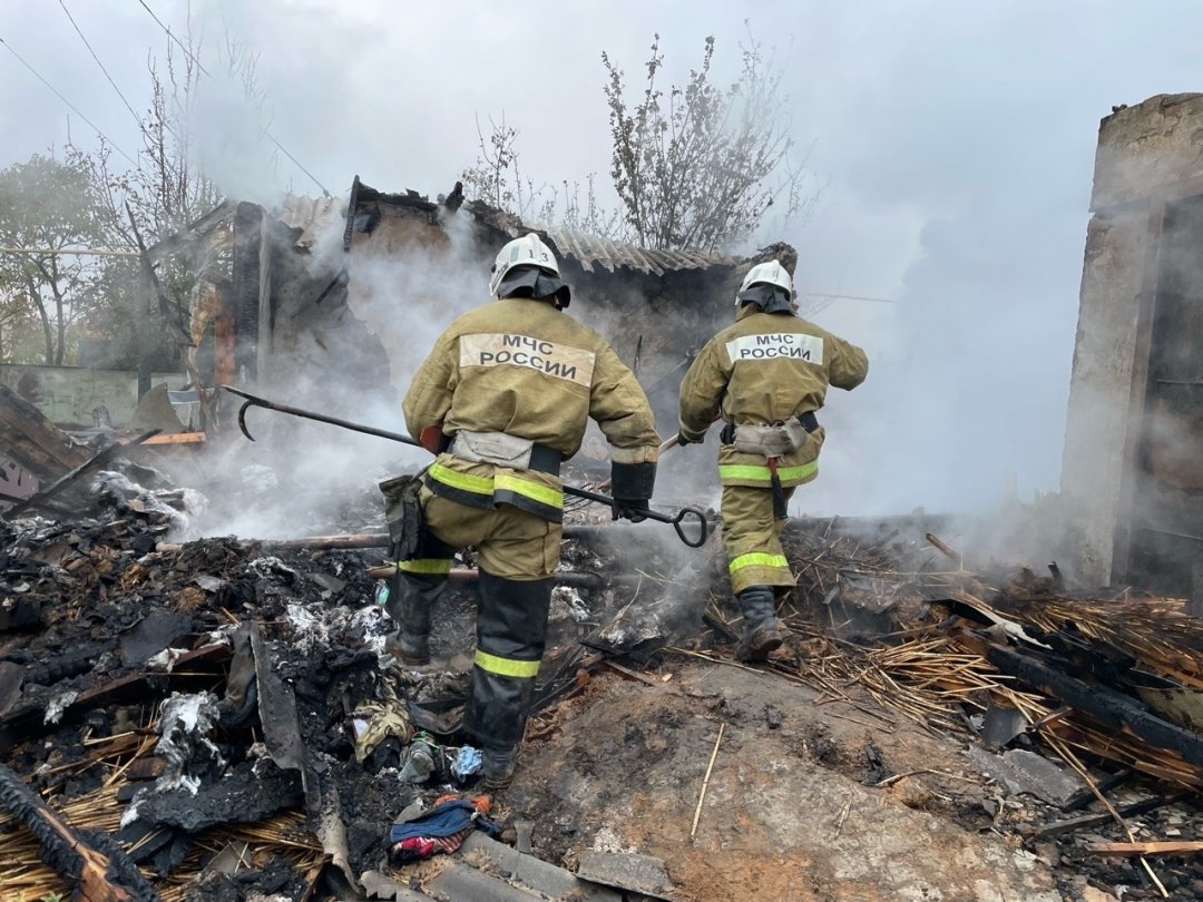 Пожар в Малодербетовском районе